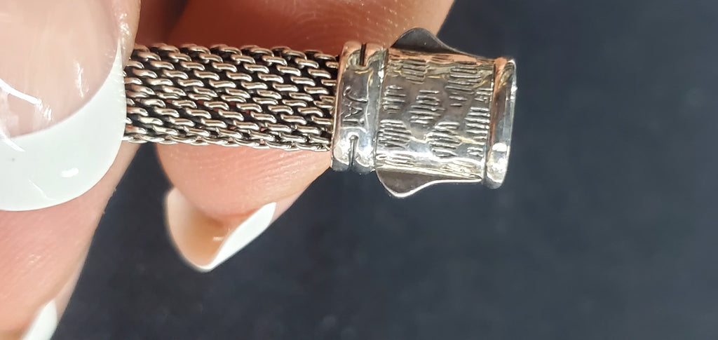 Rare JAI by John Hardy Sterling Silver &amp; 14K Leopard Mesh Bracelet — 25.42g
