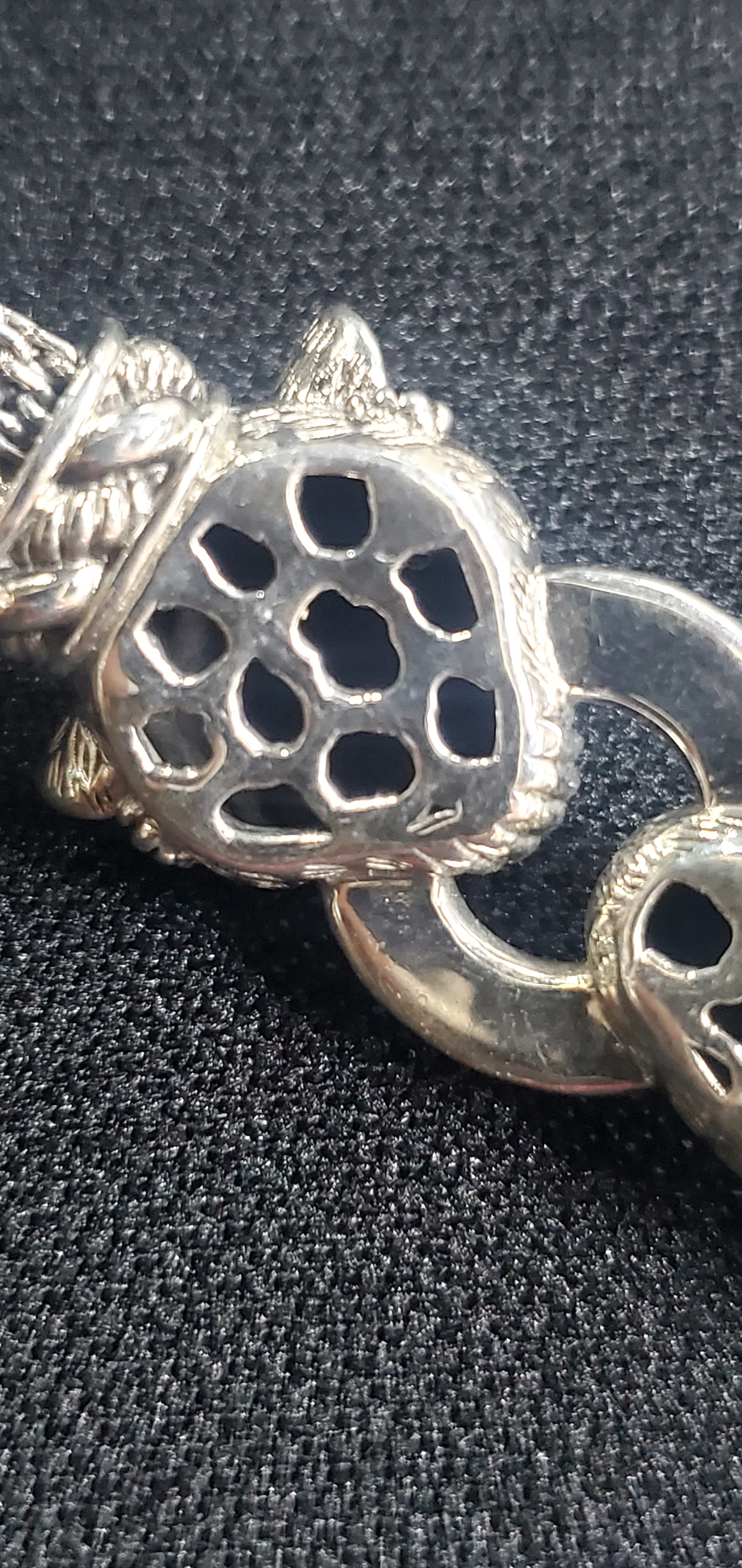 Rare JAI by John Hardy Sterling Silver &amp; 14K Leopard Mesh Bracelet — 25.42g