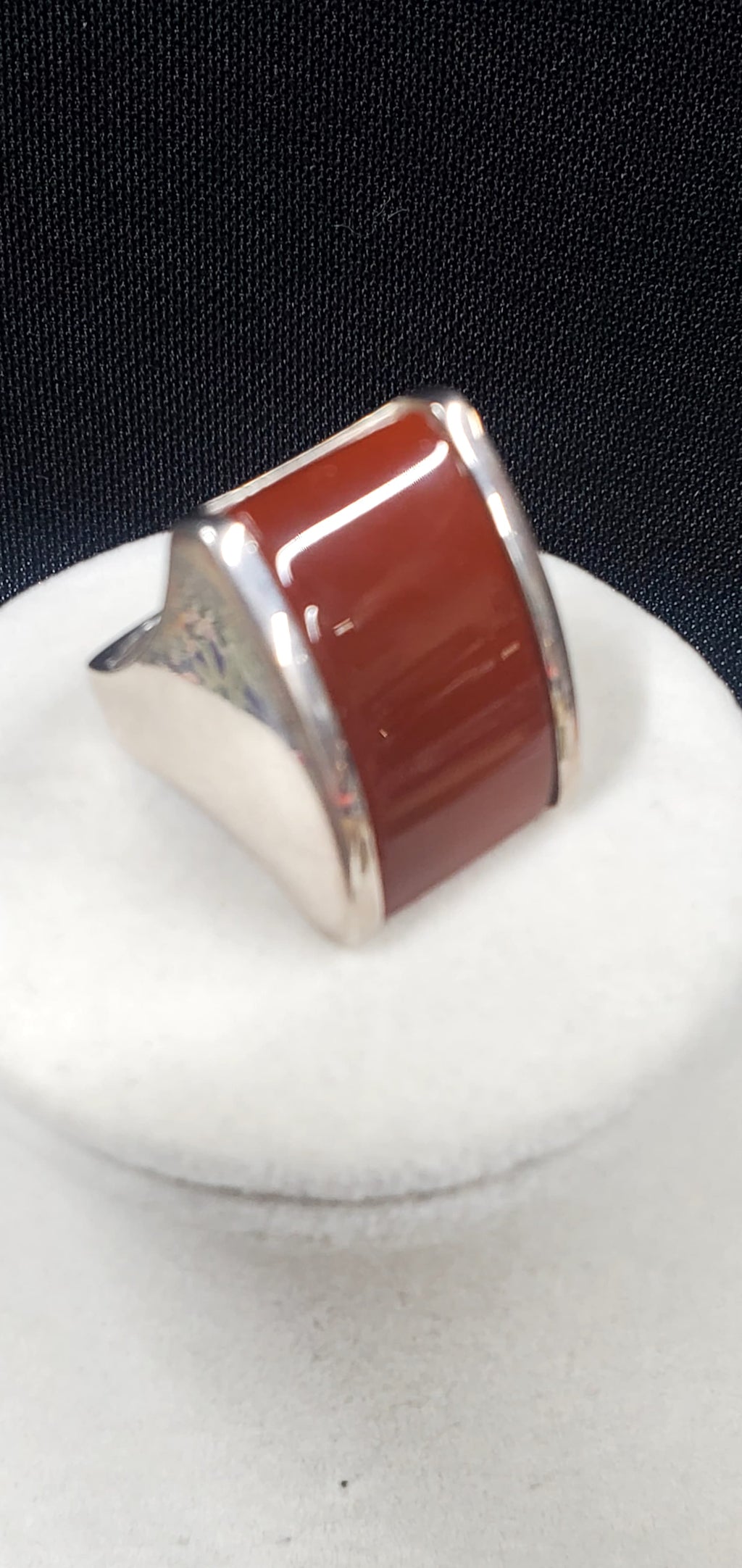 Massive JAI by John Hardy Sterling Silver &amp; 14K Carnelian Statement Ring — 21.91g