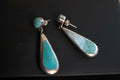 Turquoise-Color Sterling-Style Drop Earrings