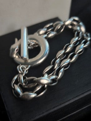 Barry Kieselstein-Cord KC Studio 2007 Sterling Silver Snake Toggle Bracelet