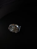 Gothic Arch Filigree Wide Band Ring – Antiqued Silver-Tone – product image 1