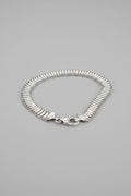 Sterling silver  Flat Link Bracelet  Lobster Clasp 7.5