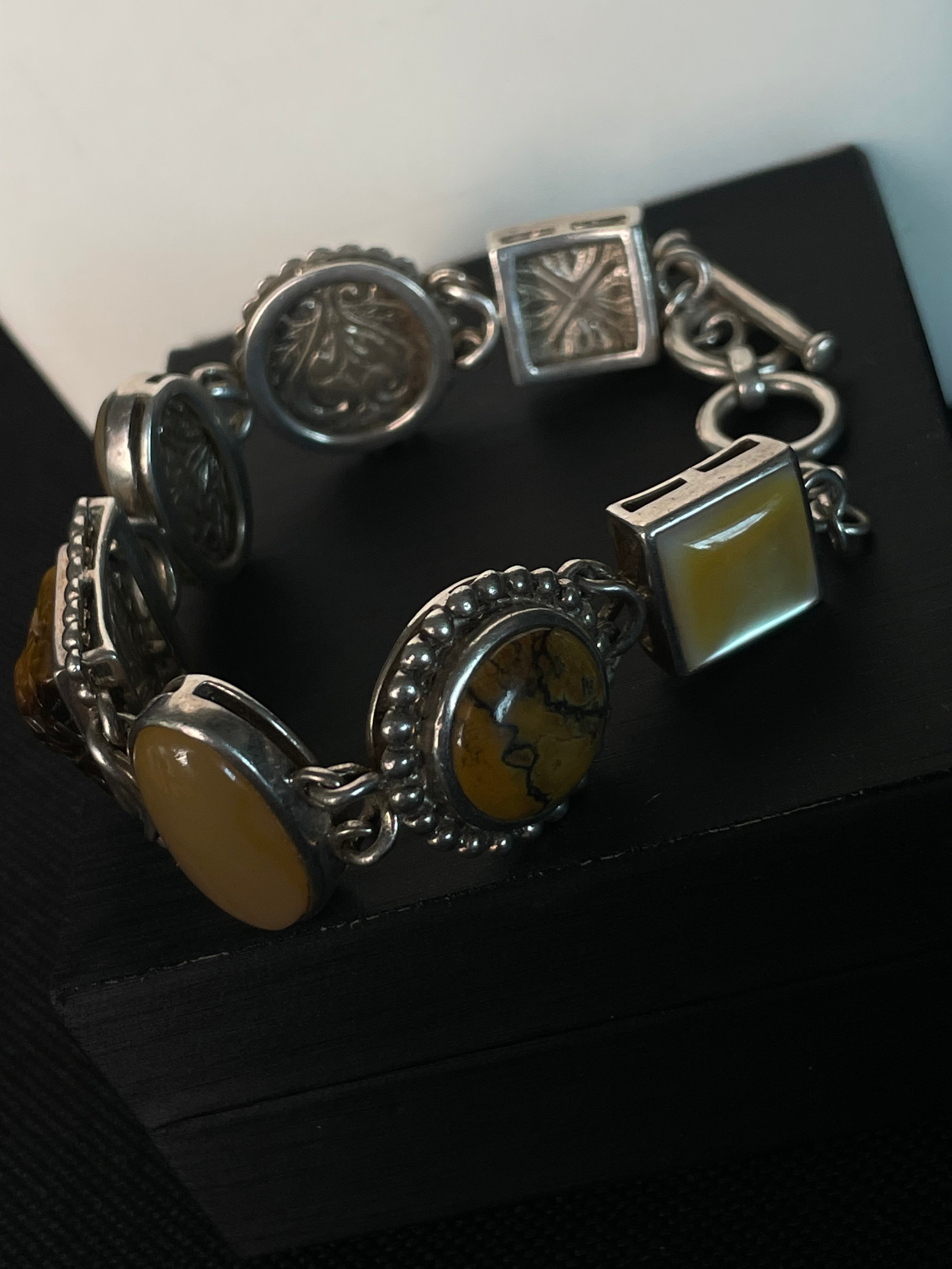 Whitney Kelly Sterling Silver Tiger’s Eye Multi-Stone Bracelet