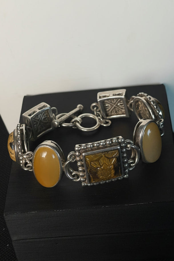 Whitney Kelly Sterling Silver Tiger’s Eye Multi-Stone Bracelet