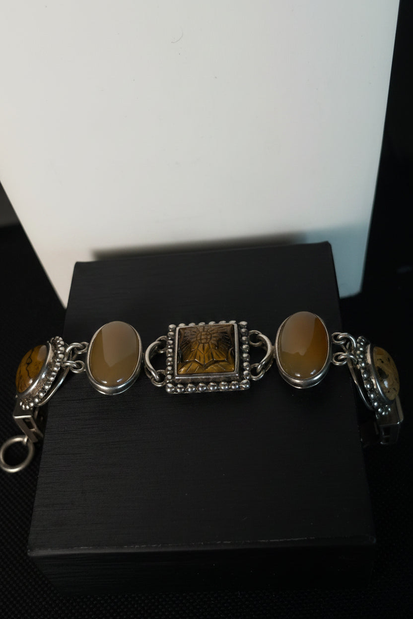 Whitney Kelly Sterling Silver Tiger’s Eye Multi-Stone Bracelet