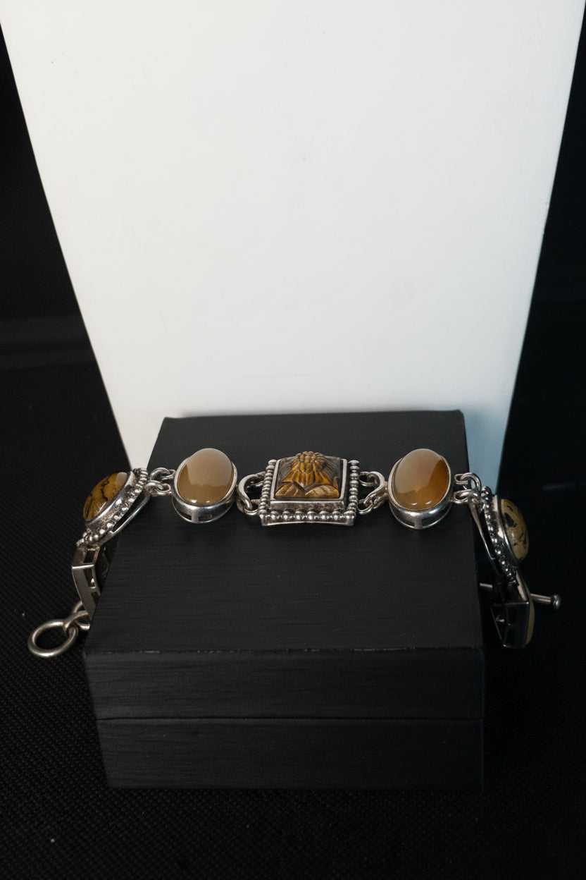 Whitney Kelly Sterling Silver Tiger’s Eye Multi-Stone Bracelet