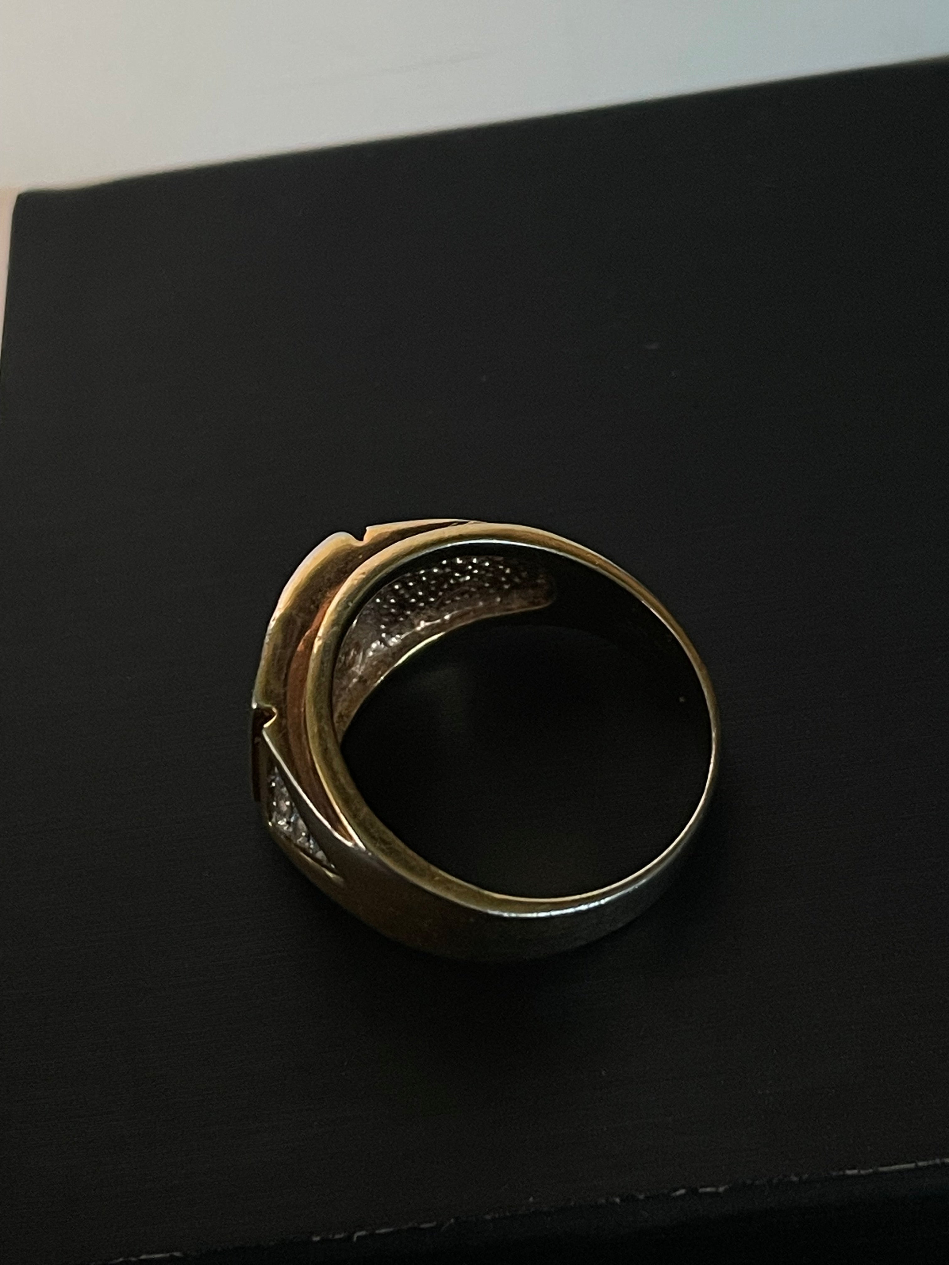 Vintage R.S. Covenant RSC Gold-Tone CZ Statement Ring