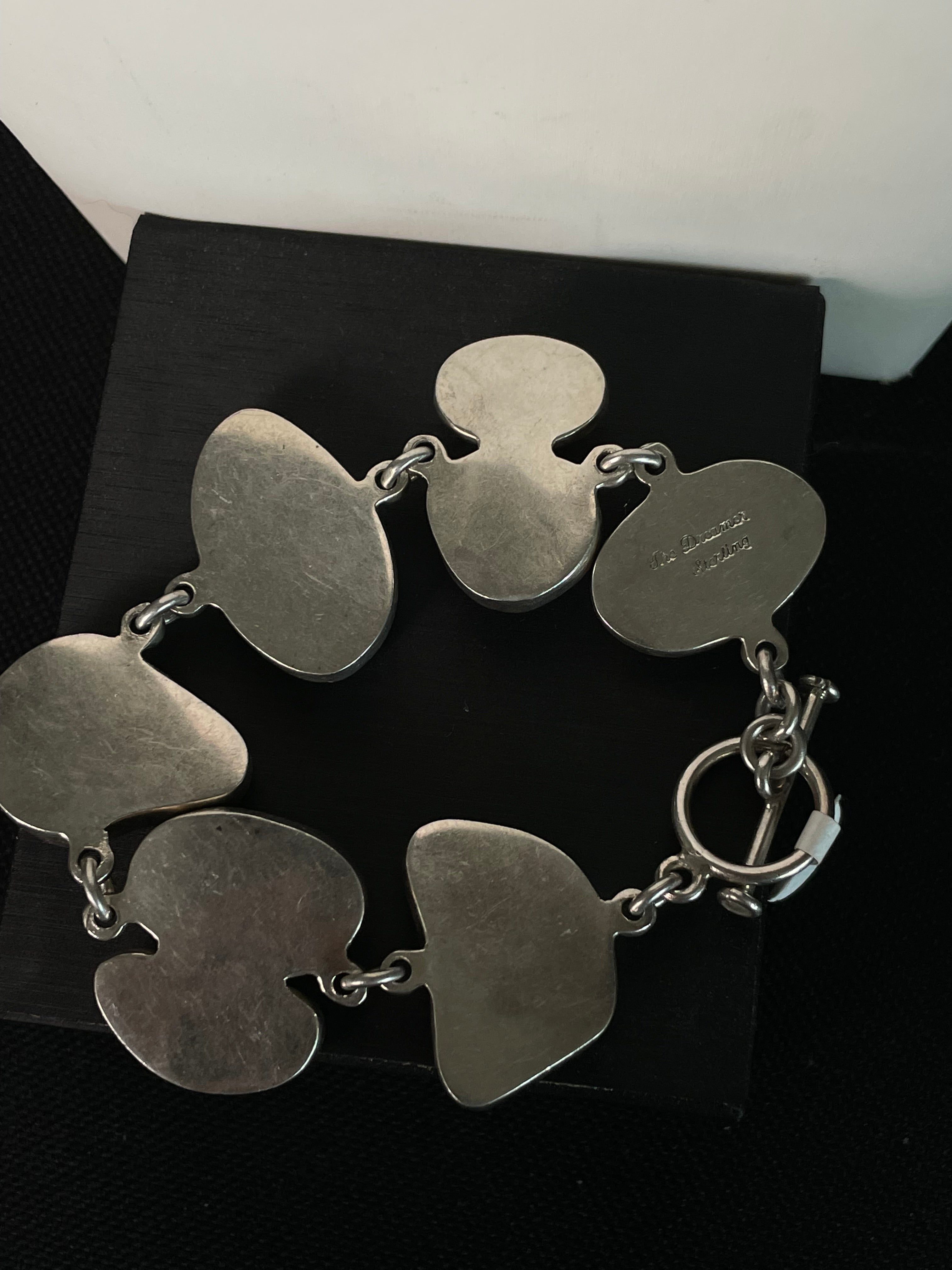 The Dreamer Sterling Silver Multi Stone Bracelet Margaret Thurman Vintage