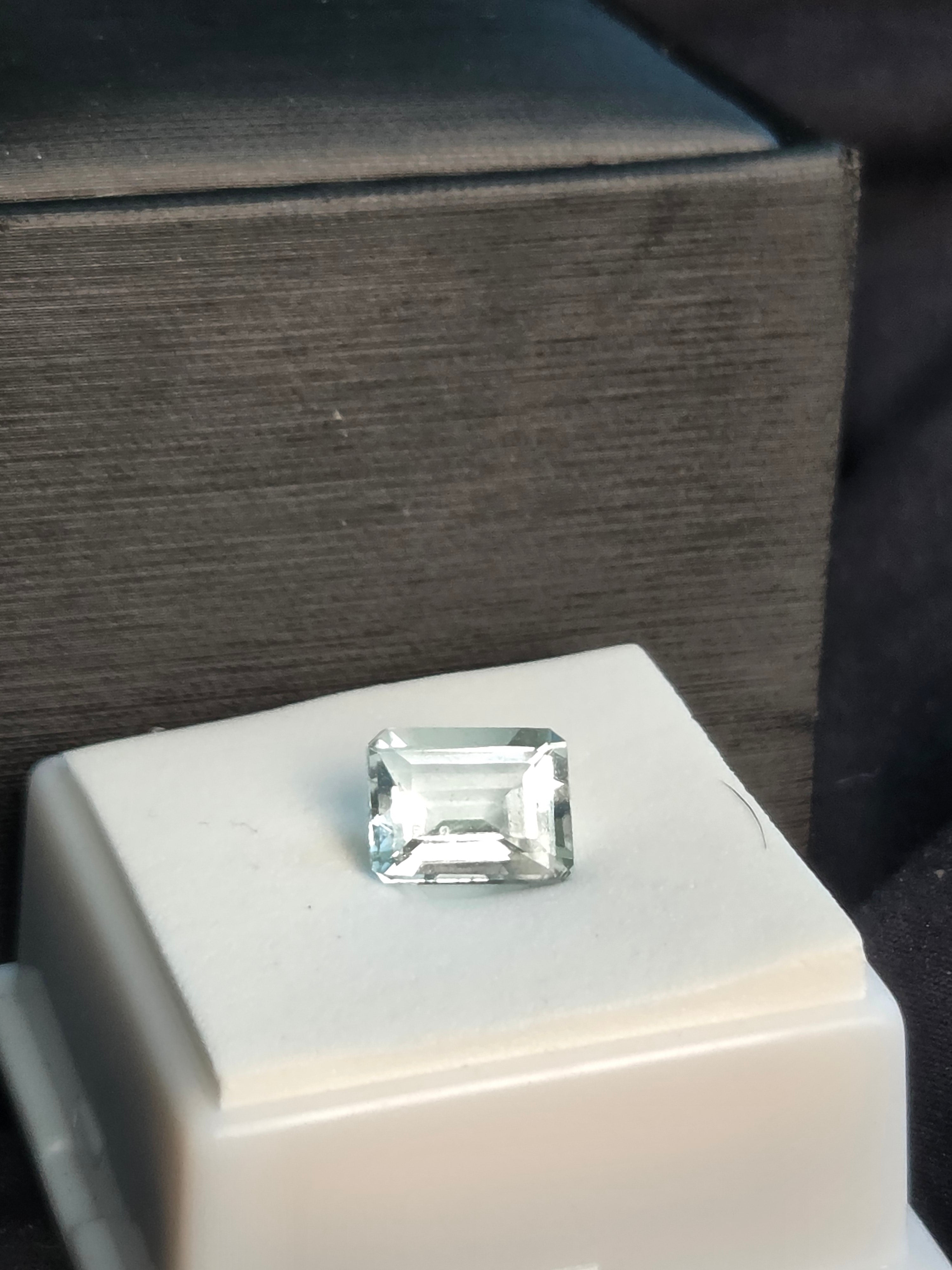 Approx. 2.65 ct Brazilian Aquamarine — Emerald Cut