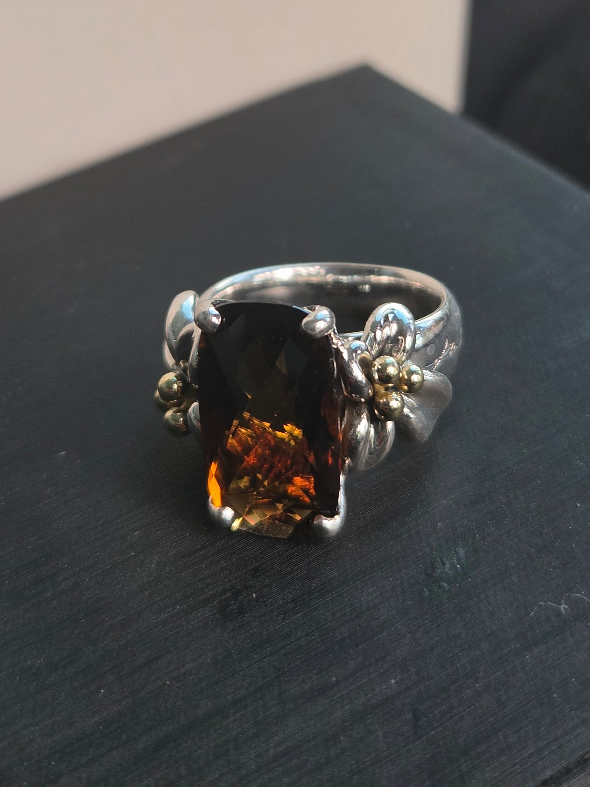 Sterling Silver 18k Ann King ring