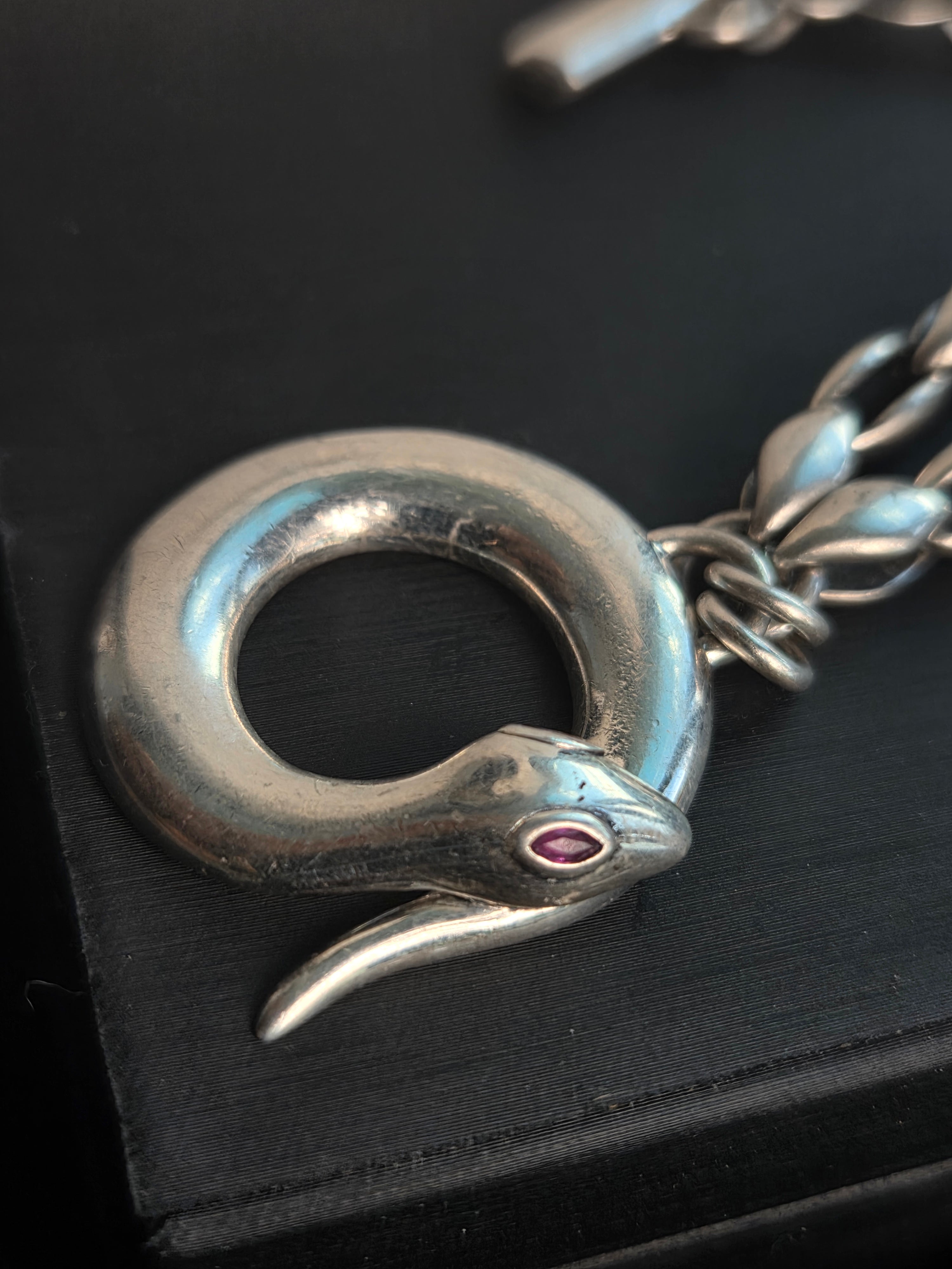 Barry Kieselstein-Cord KC Studio 2007 Sterling Silver Snake Toggle Bracelet