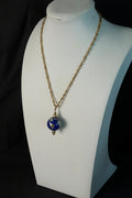 Gold-Plated Globe Pendant Necklace